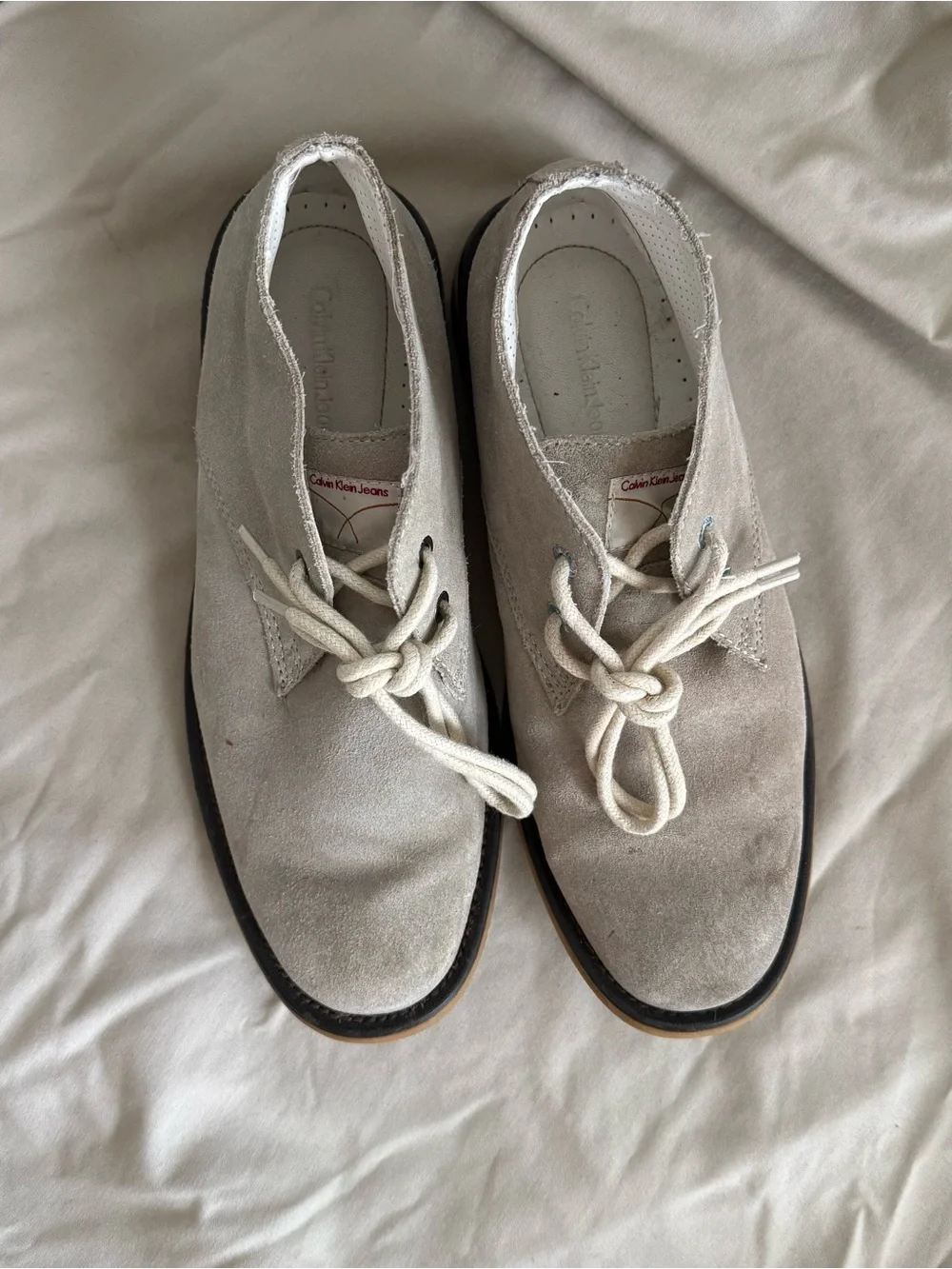 Men's Beige Suede Chukka Boots
